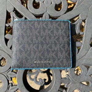 Michael Kors Cooper Slim Billfold Neon Edge Wallet